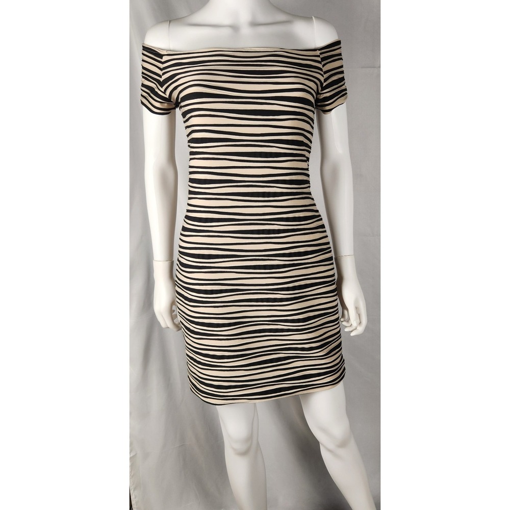 VTG 90's Brat Star Off-Shoulder Bodycon Mini Dress XL
